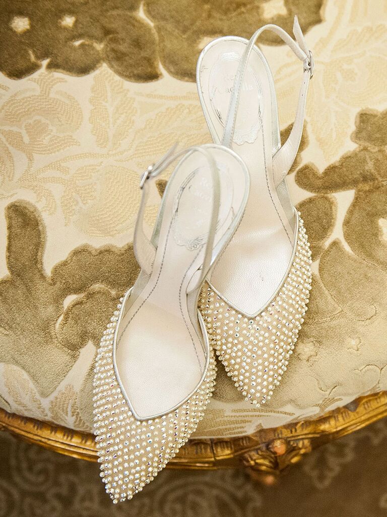 pearl bridal shoes