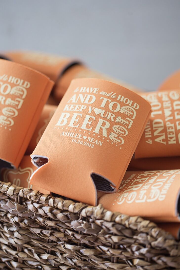 Orange Koozie Favors