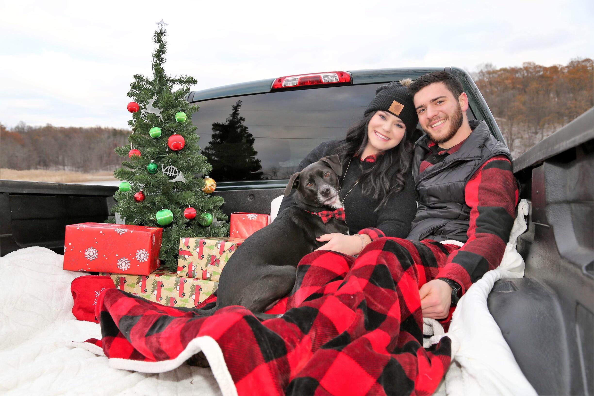 Our first Christmas together and first Christmas card as a family.