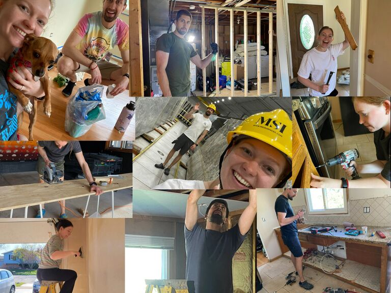 Having no idea what we're doing while we remodel an entire house. Truly putting in our blood, sweat, and tears.