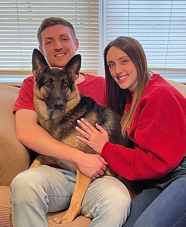 Jake proposed to Allie in their home
