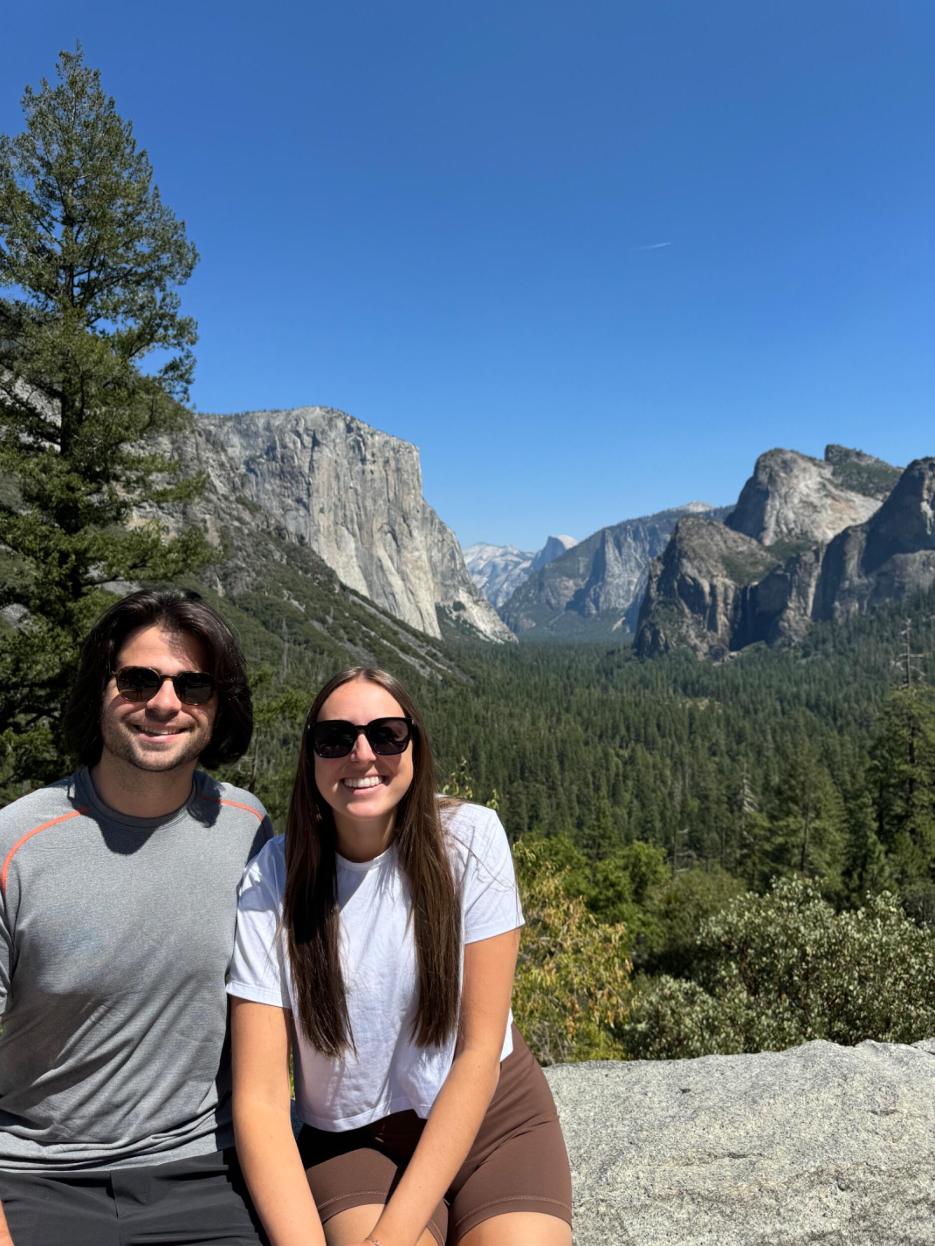 Finishing off our road trip in Yosemite engaged! 