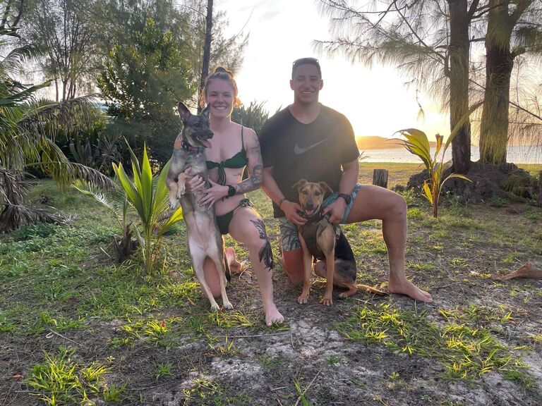 After spending a full year apart, saying see ya later again as Ty's time in Guam has come to an end.