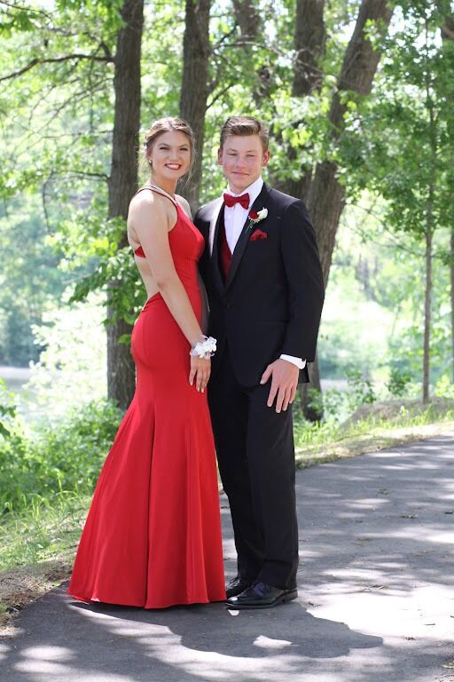 After just three months and one prom, Matthew said I love you! But Hotel California was playing too loud and Abby said What? Matthew was too shy to say it again so it wasn't until after the second prom that month he said it again. 