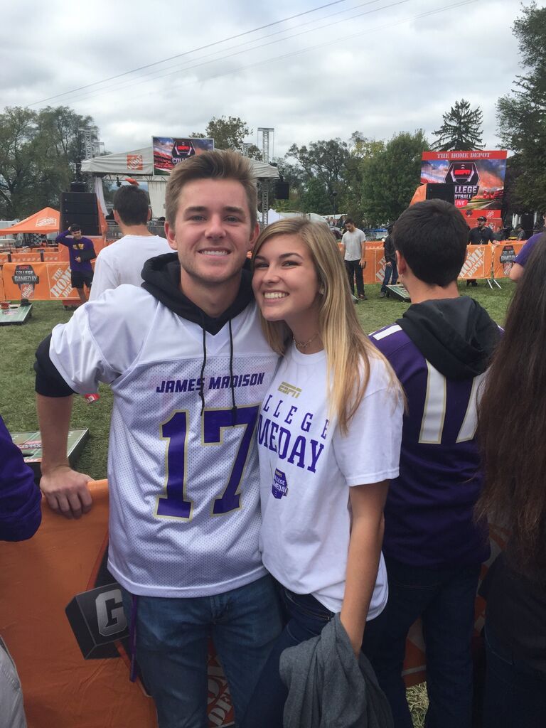 Game Day comes to Harrisonburg for the second time for the JMU v. Villanova game. Before the Dukes pulled out a victory, Joey "accidentally" kissed Casey on the Kissing Rock - sealing their destiny (legend has it, if you kiss a girl on the Kissing Rock on the Quad, you have to get married). 
