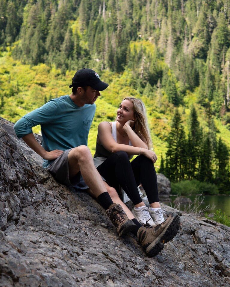 Hiking together and this was our first picture Paige framed :)