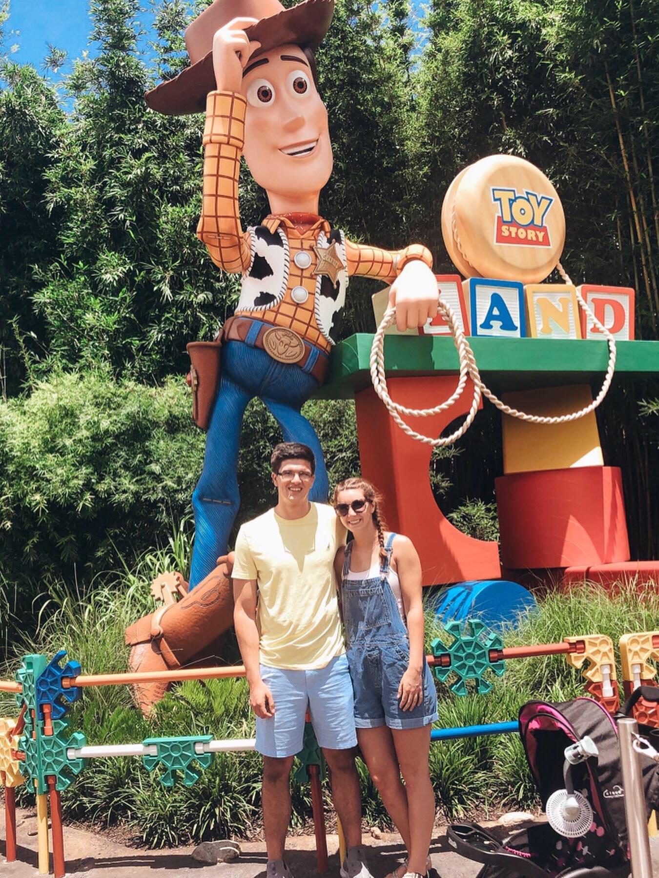 Our first vacation together! A trip to Disney World with Ben's family.