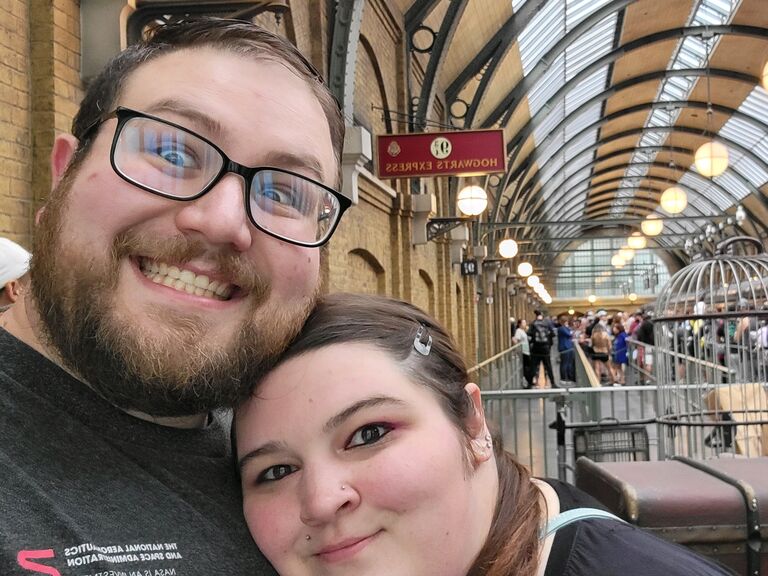 After a work trip to Florida, the couple spent magical days at Universal Studios before flying to New York. 