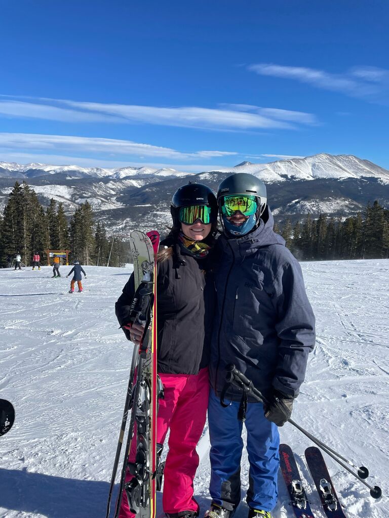 Breckenridge, Colorado - first of many ski trips together