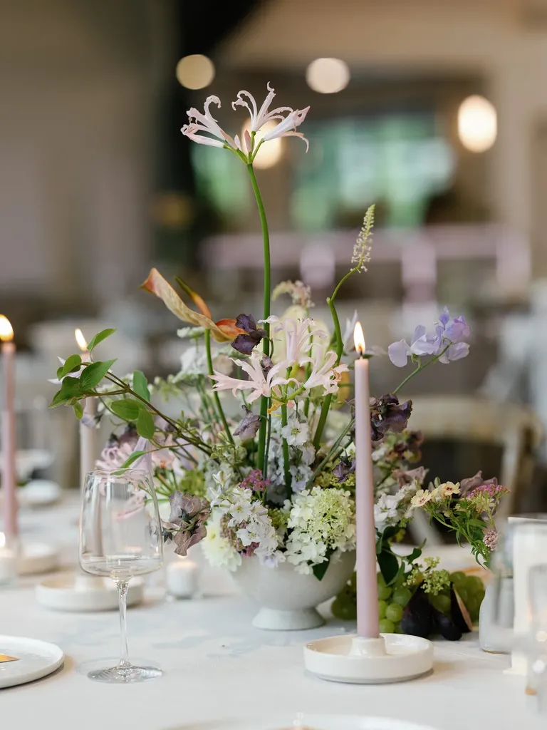Asymmetrical Floral Centerpiece