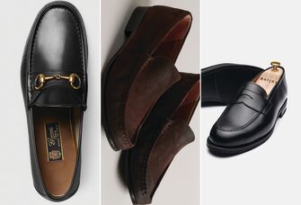 Three pairs of men's loafers