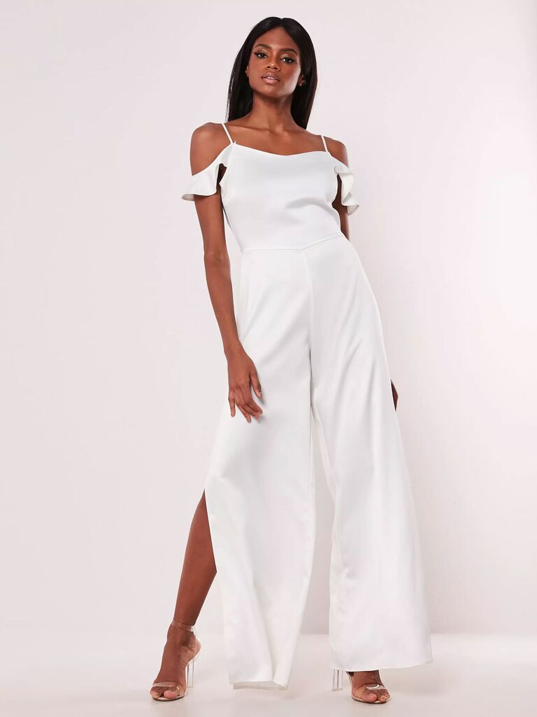 wedding one piece pantsuit