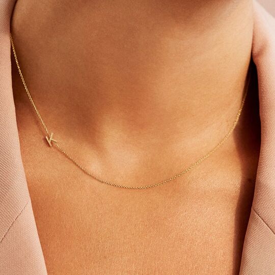 Elegant initial necklace