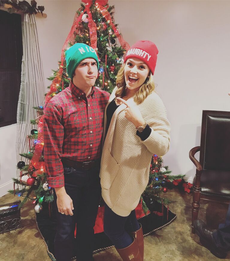 A fun Christmas party which Jacob did not agree with Julia's hat choice.