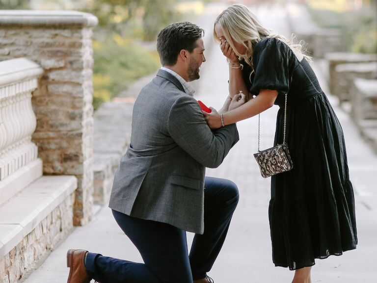 The weekend OSU played Arkansas, Kassidy was fooled that Bryce had a work dinner in Stillwater that Friday night. Little did she know, Bryce was getting down on one knee and surprised her with their closest friends and family for a weekend celebration. And a Cowboys win!