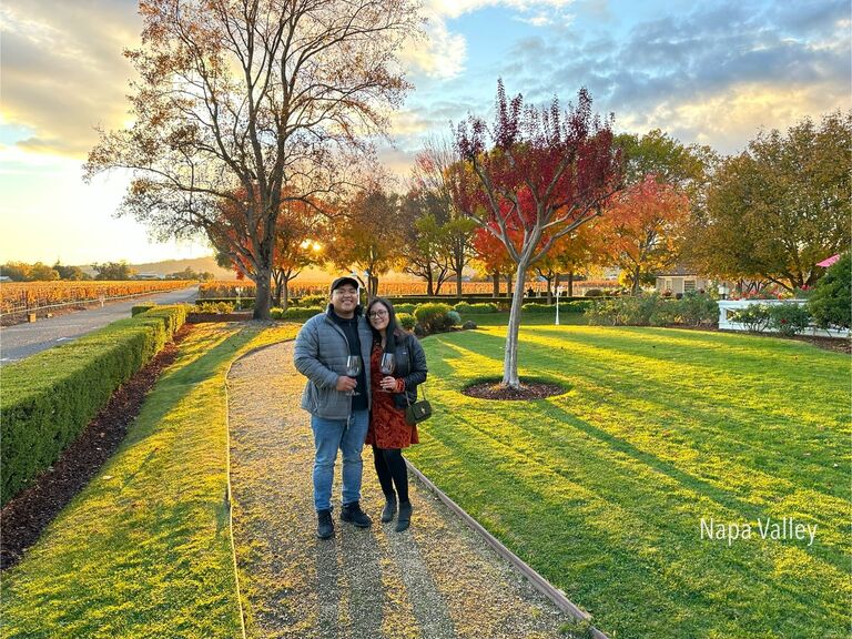 Julie's surprise birthday in Napa Valley