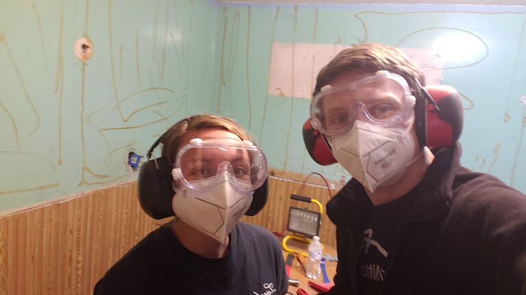 And immediately got to renovating it!