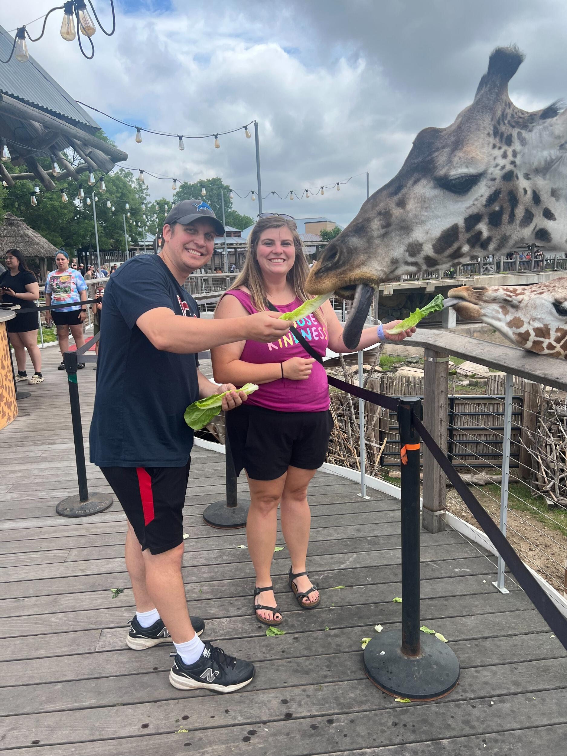 My 30th birthday trip to the Toledo zoo to see the polar bears and feed the giraffe's
