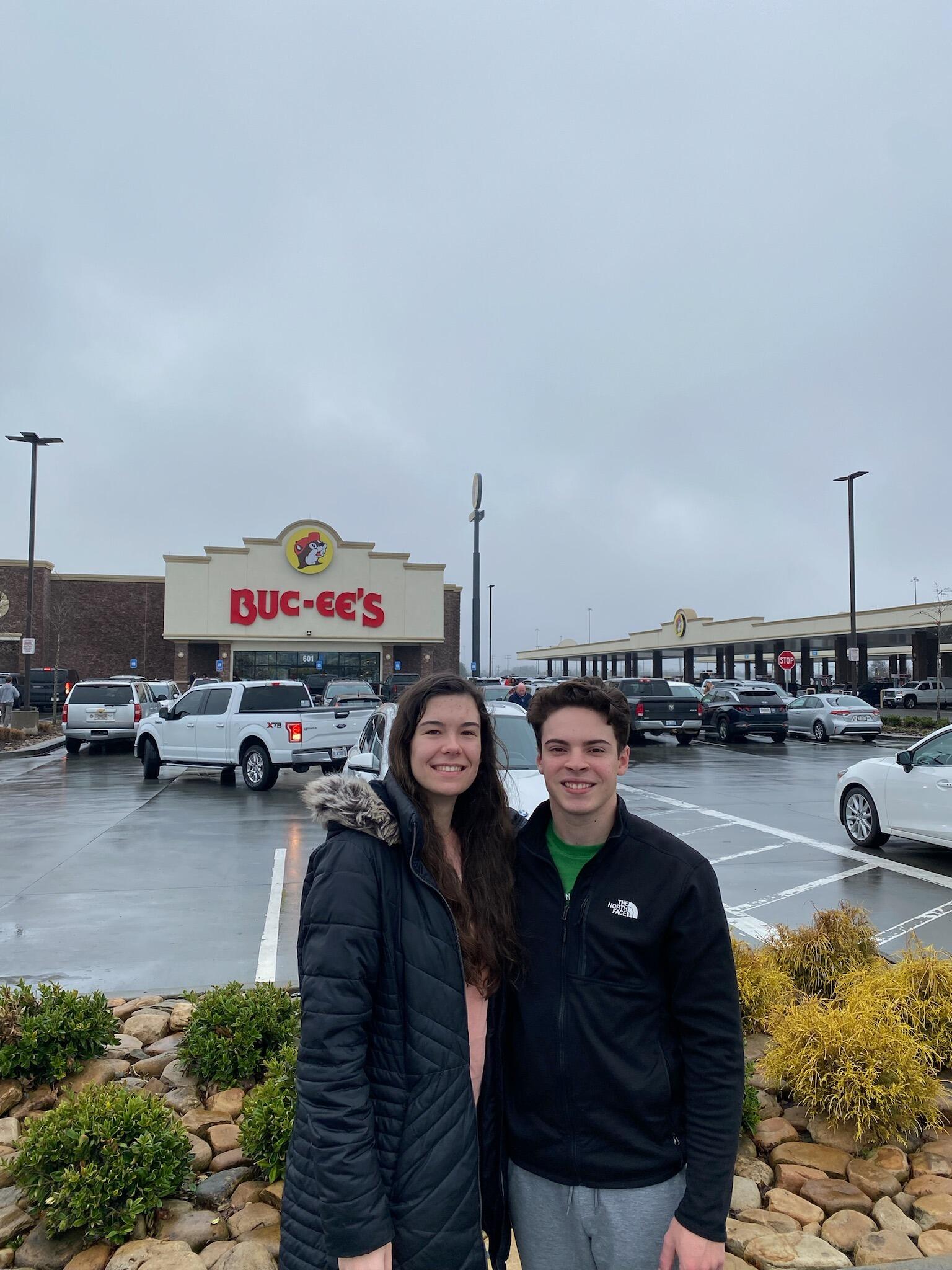 Keith and I visiting Buc-ee's for the first time on our way down to Florida.