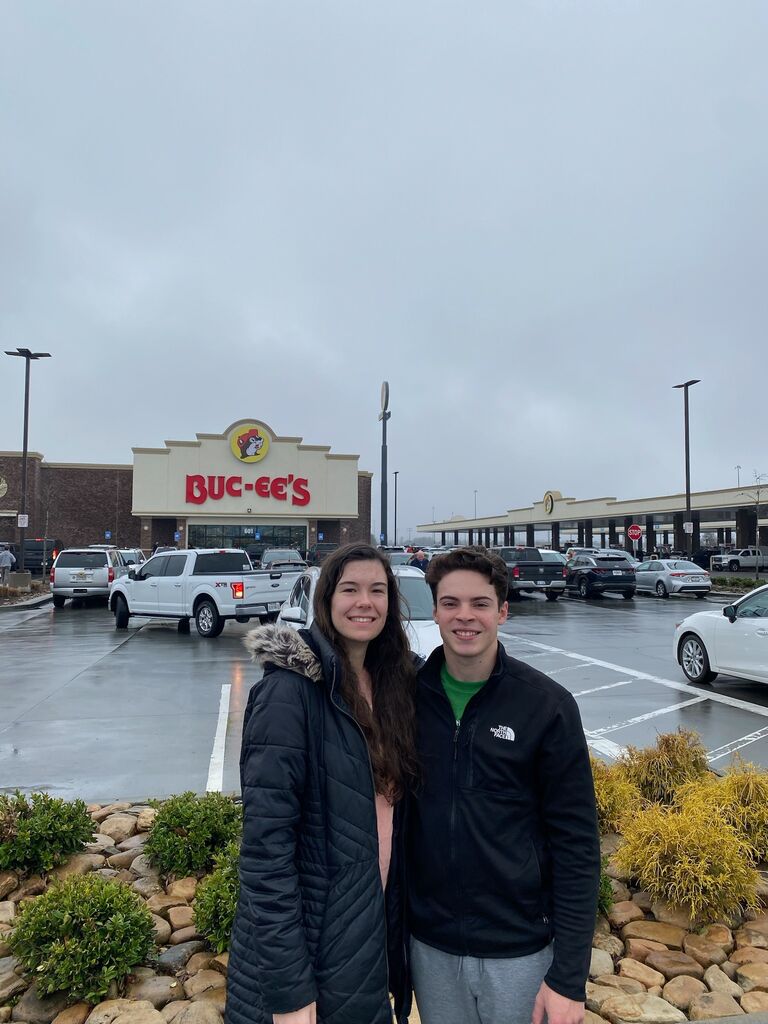 Keith and I visiting Buc-ee's for the first time on our way down to Florida.