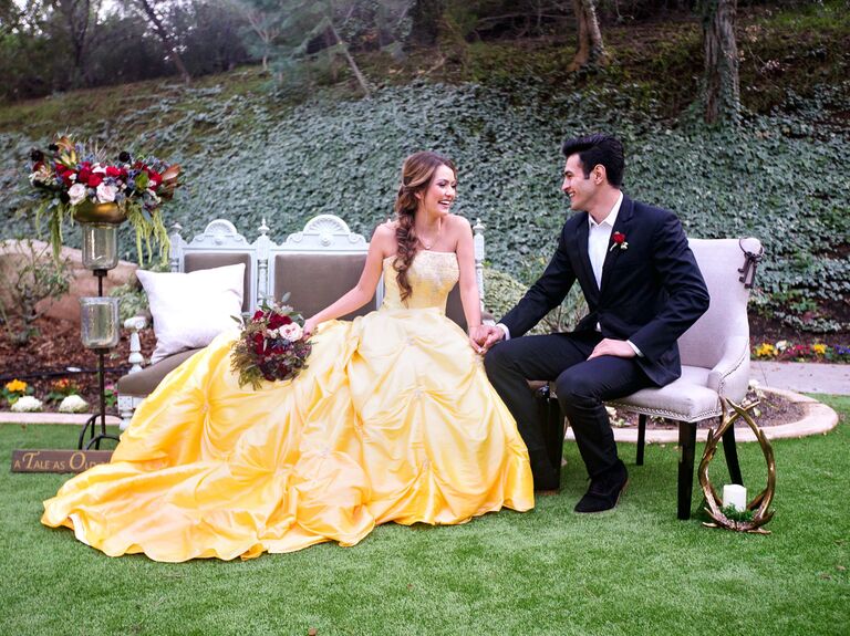 beauty and the beast bridesmaid dresses