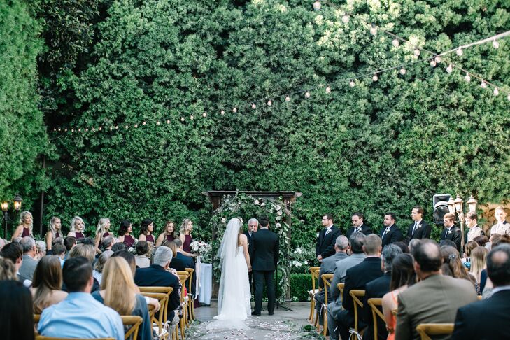 Outdoor Wedding Ceremony At Franciscan Gardens