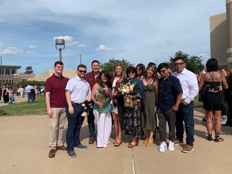 Graduation day. When both families come together, it is always a great time! 