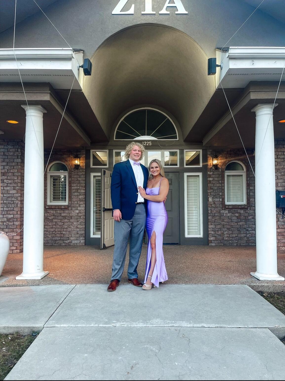 Frank and Caitlin celebrated 1 year of dating at her sorority's formal at Colorado State University! 