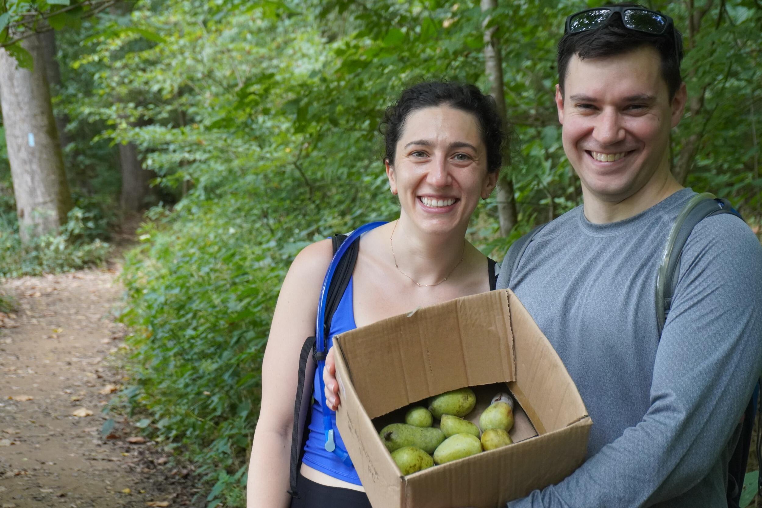 Our first time pawpaw hunting. It was moderately successful.