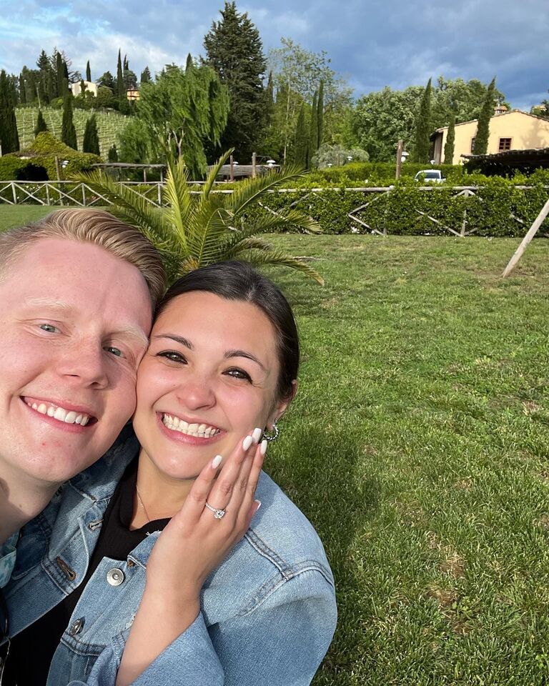 Engagement day in Tuscany, Italy