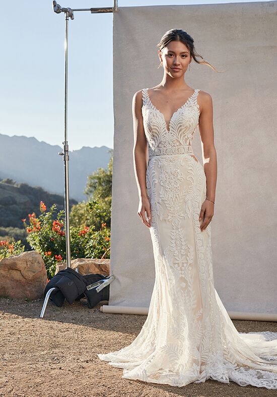 Sexy Fit and Flare Wedding Dress