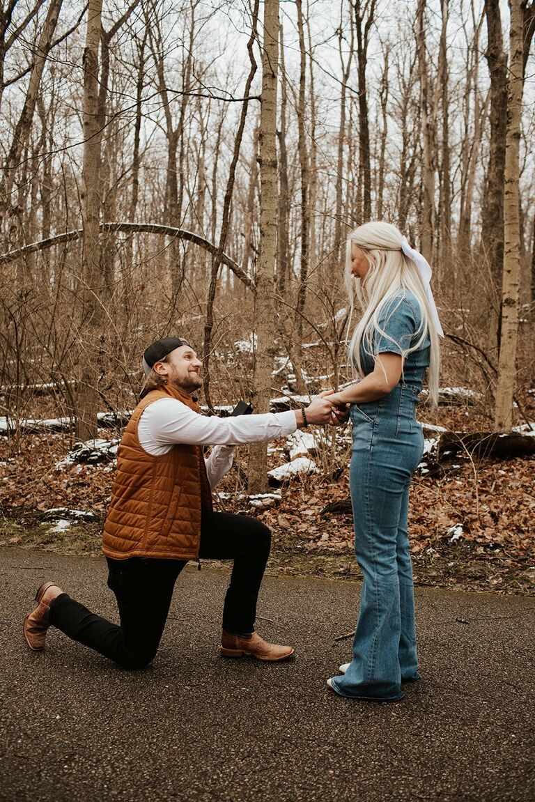 Nate proposed, future Mr. & Mrs. Leestma!