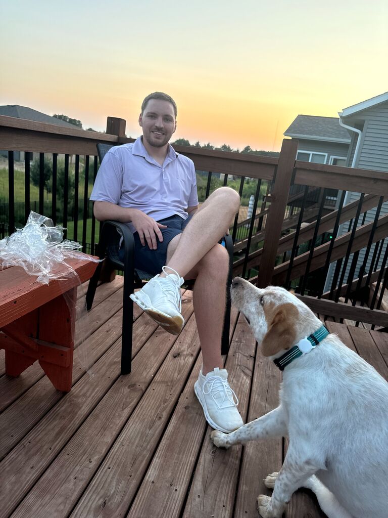 Moving to Wisconsin, we love our new home so far! (Buddy does too) ◡̈ 