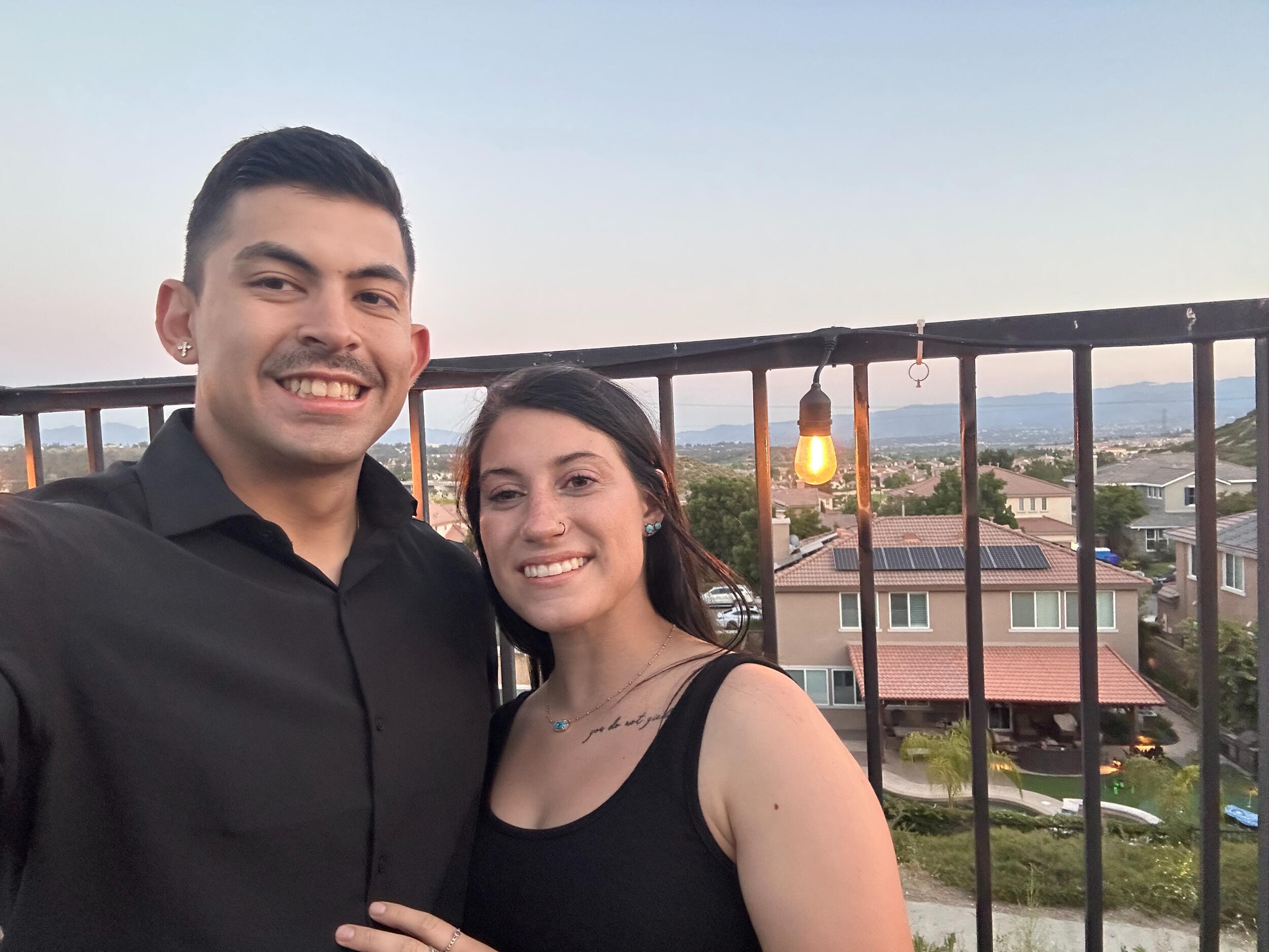 First wedding together and Faith's first time in California where Jorge showed her where he grew up and she met his whole family and most of his friends. 