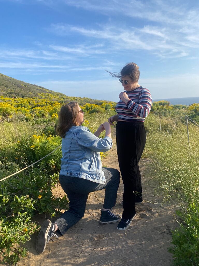 Megan proposed in Point Dume, CA!