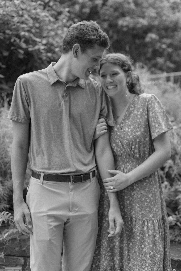 Garland and Piper get engaged at Crystal Bridges Trail!