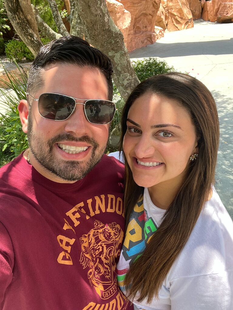 To our first trip on a plane together that led us to Universal Studios in Orlando, Florida!