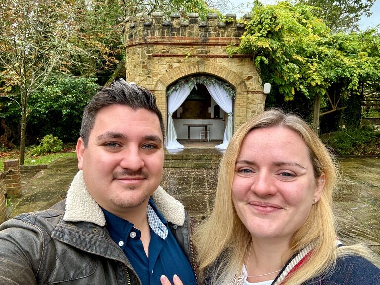 By October the wedding venue was booked!
