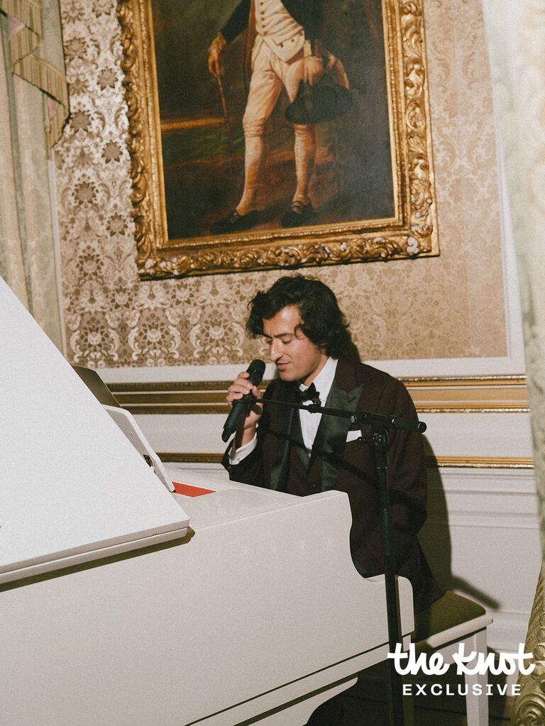 Joey Kurbanov performing at his wedding 