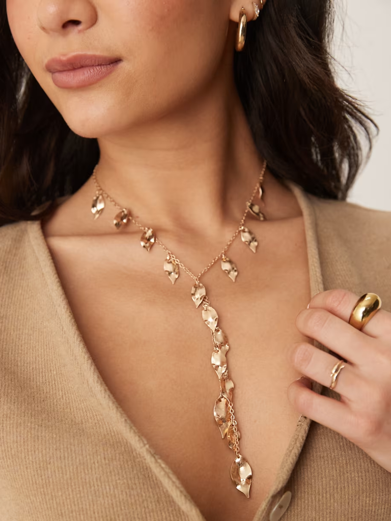 elegant lariat necklace