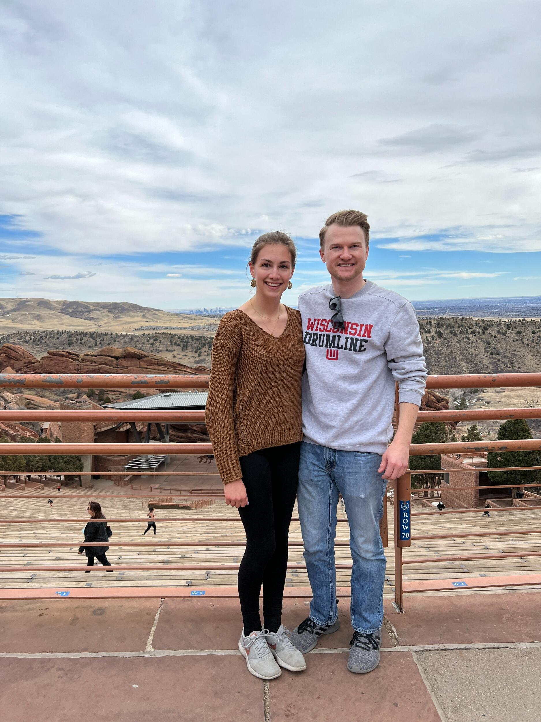A trip out west to Colorado! First stop: Red Rocks Ampitheater.