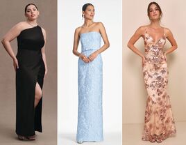 Three formal bridesmaid dresses