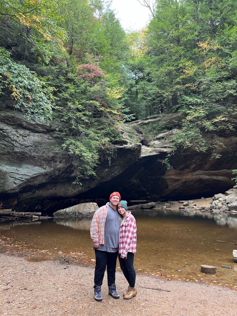 1 year anniversary date in Hocking Hills!