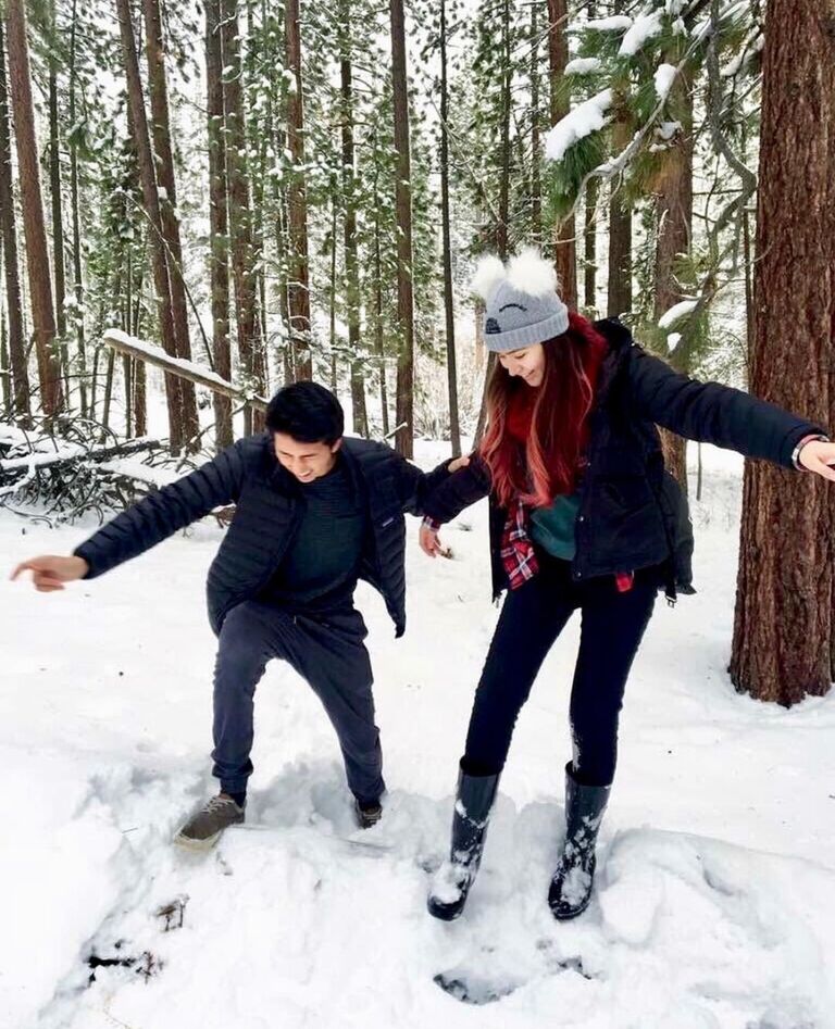 Our freshman dorm took a winter trip to Tahoe. This is when we started becoming best friends. 