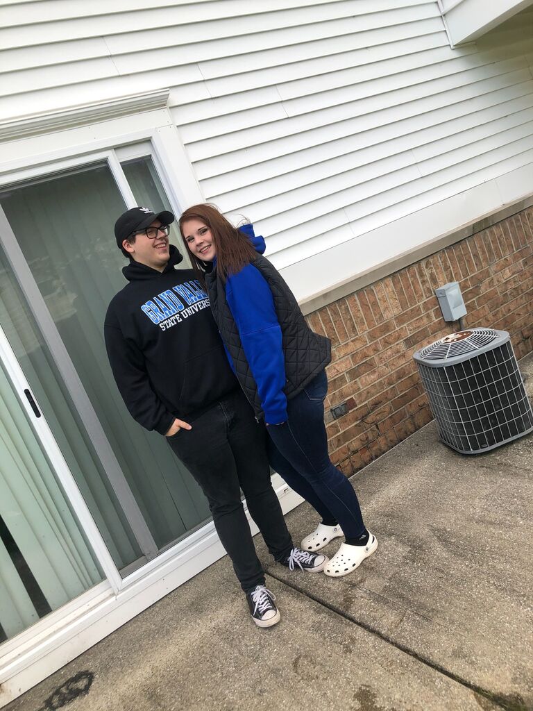 Attending GVSU Football games every weekend with our friends! 💙