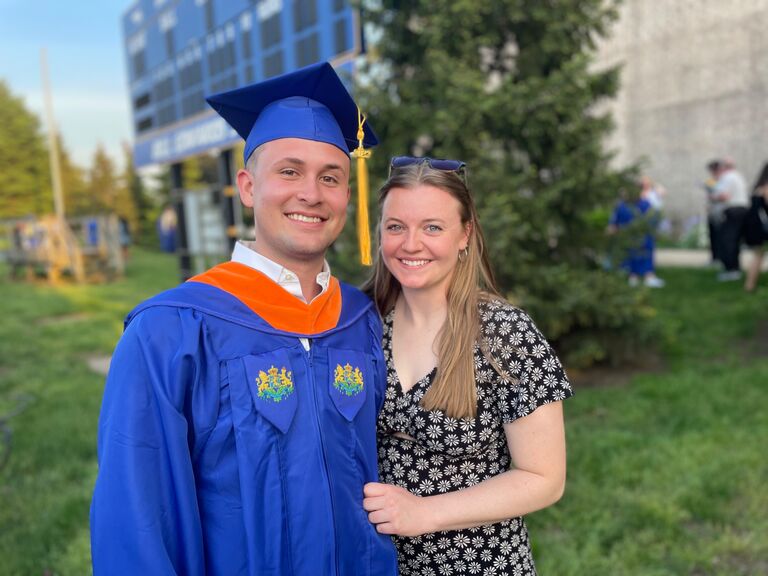He graduated AGAIN!