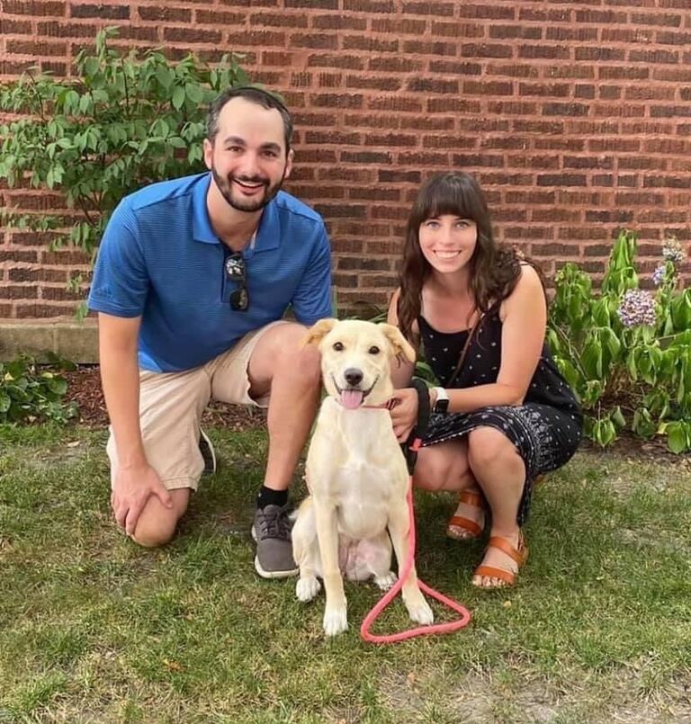Best day ever adopting our fur baby Ellie!