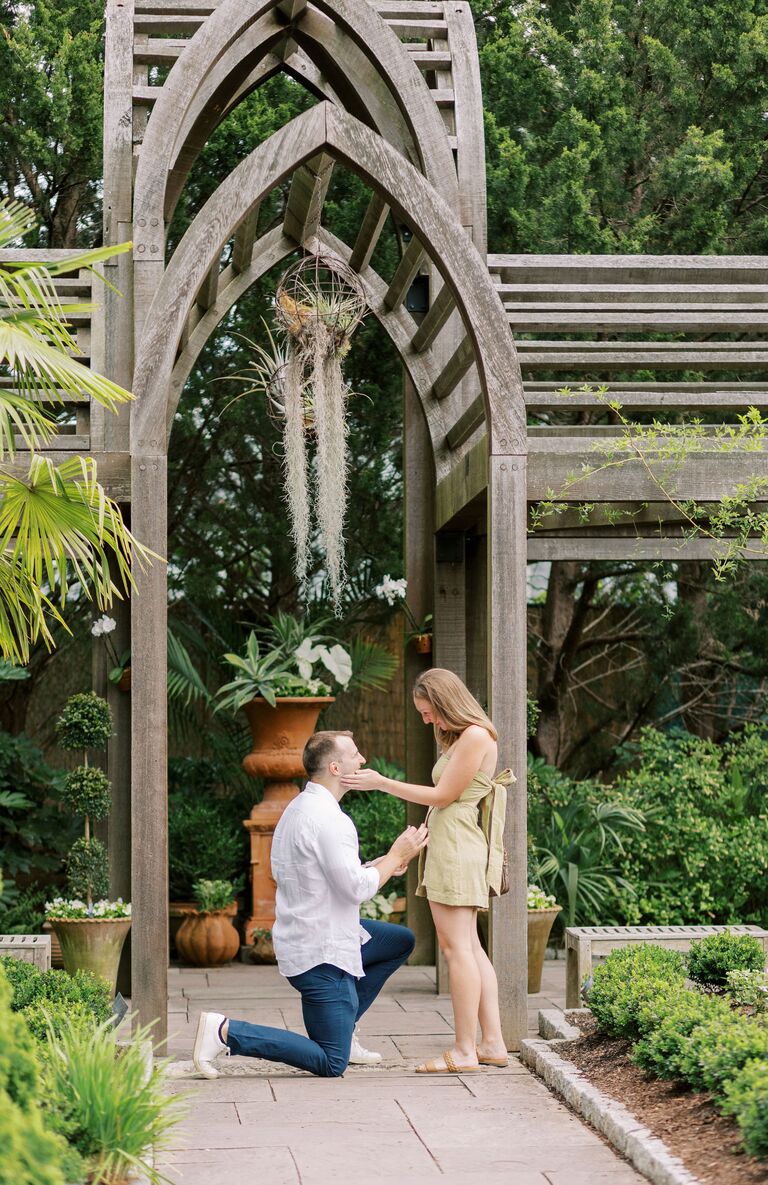 Fast forward to 2024, Michael proposed to Stef on the campus that brought them together nearly five years earlier. Duke Gardens will always be a special place for the engaged couple and they hope their wedding guests get to visit this beautiful spot during their October 2025 visit! 