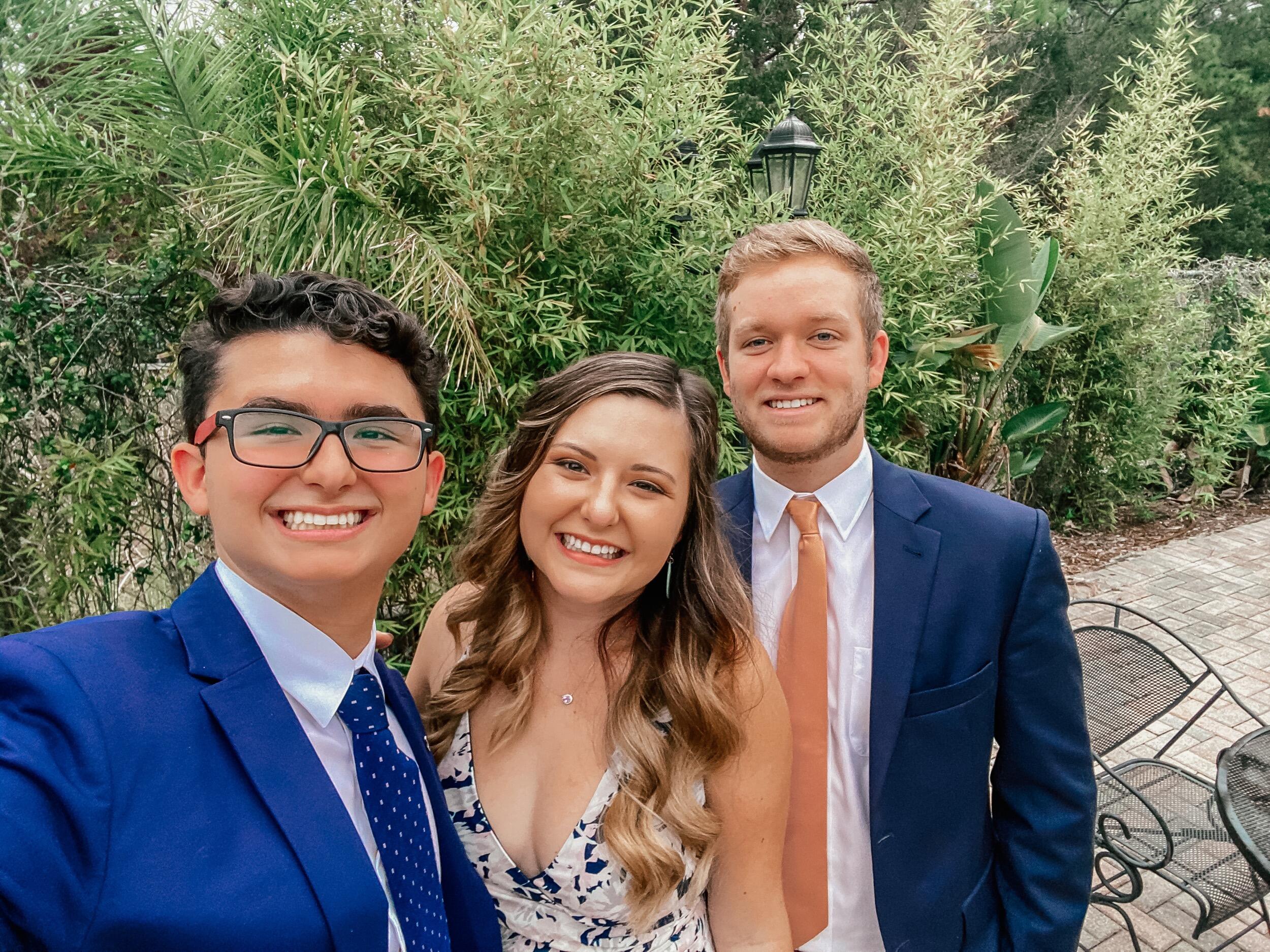 We attended our first family wedding together. This was also our first big gather since COVID.