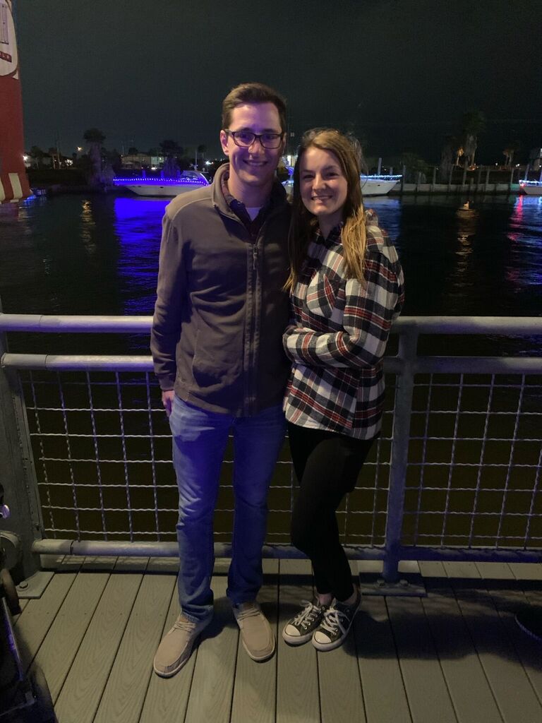 The Christmas Boat Parade at Kemah Boardwalk in Galveston, TX. We underestimated the chill off the water and were frozen all evening, but the boats were worth it.
